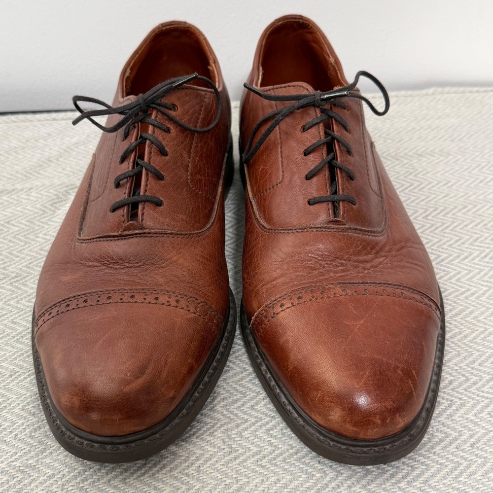 Sperry Oxford Shoes Mens 12 Brown Leather Cap Toe Dress Business Casual - Picture 3 of 7